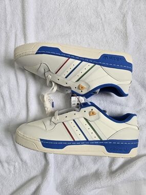 Adidas Rivalry Low Paris Olympics Cloud White/Better Scarlet Blue ji0866 Size 12